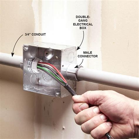 electric conduit pulled loose from electrical box|nec electrical conduit repair.